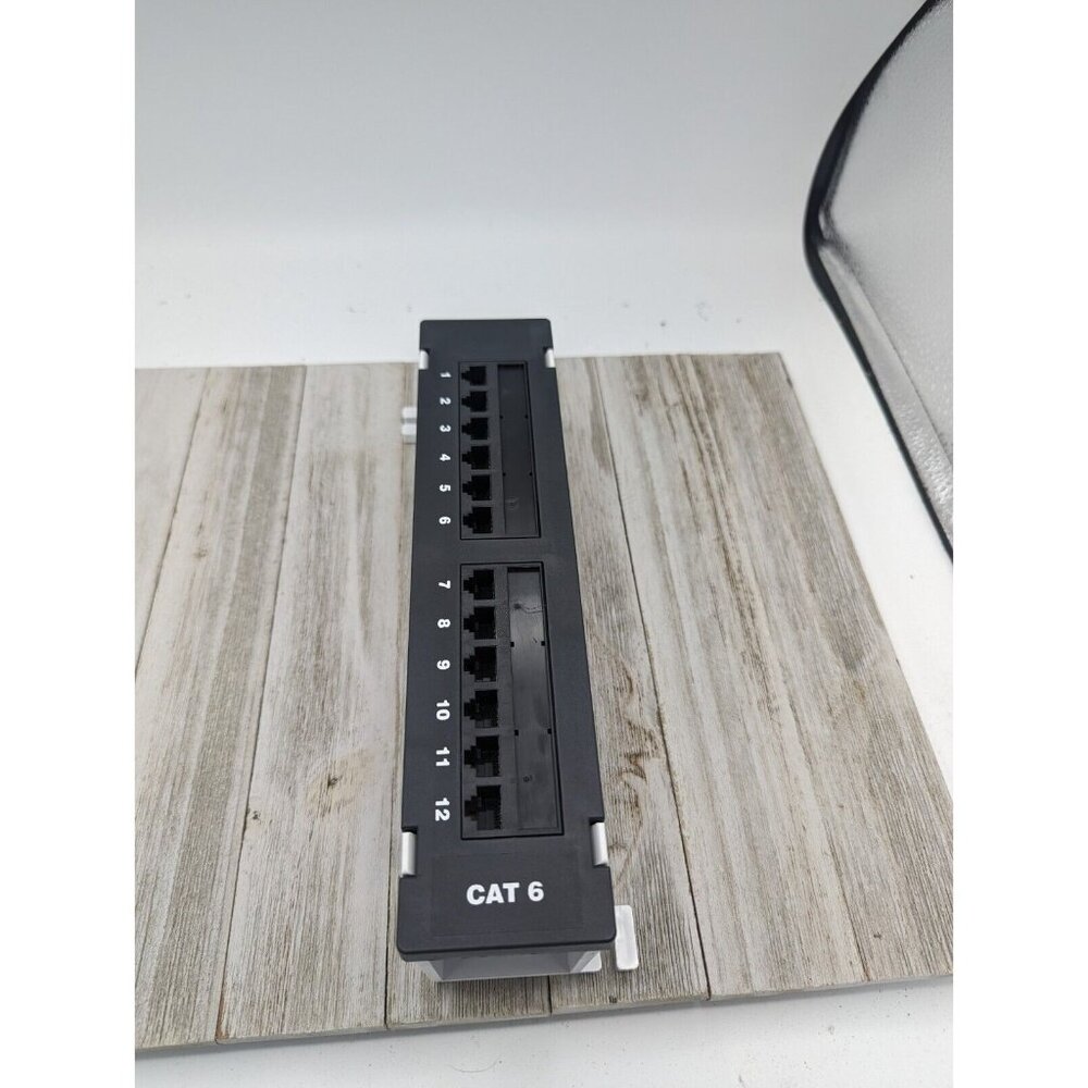 Suttle SE-STAR19110C6-12 Wall Mount 12 Port Cat6 Patch Panel 568A & 568B